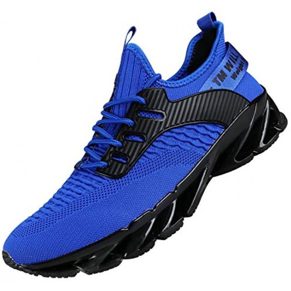 Athletic Running Shoes Mesh Lightweight Sneakers Men's Gym Shoes Casual Tennis Sport Shoes for Workout Walking Blue